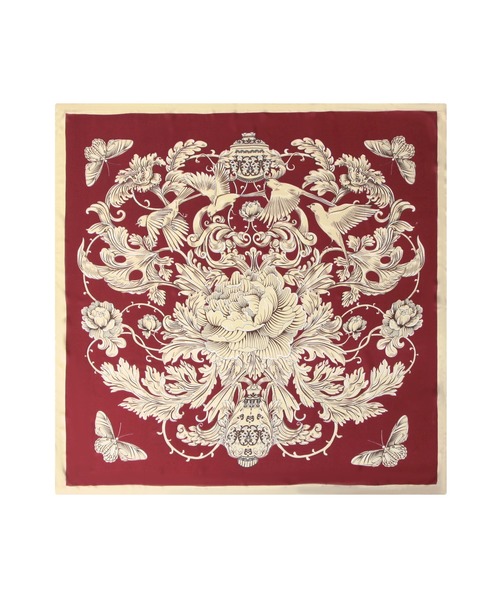 Julia Boutique(ジュリアブティック)の「90×90cmサイズ・ヴィンテージ風サテン生地スカーフ/100016(バンダナ/スカーフ・レディース・C/D/E/F/S/T/A/H/J/O/Q/K/L/M/N/B/G/I/P/R・ONE)」の17枚目の写真