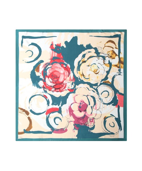 Julia Boutique(ジュリアブティック)の「90×90cmサイズ・ヴィンテージ風サテン生地スカーフ/100016(バンダナ/スカーフ・レディース・C/D/E/F/S/T/A/H/J/O/Q/K/L/M/N/B/G/I/P/R・ONE)」の20枚目の写真