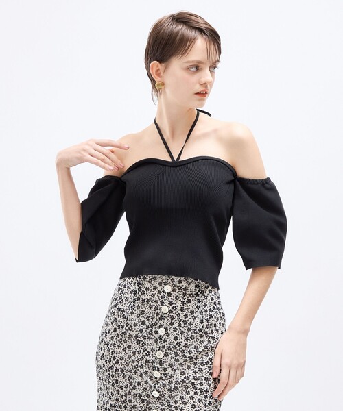 DEICY(デイシー)の「2wayバルーンスリーブニット(ニット/セーター・レディース・グリーン系その他/アイボリー/ブラック・FREE)」の15枚目の写真