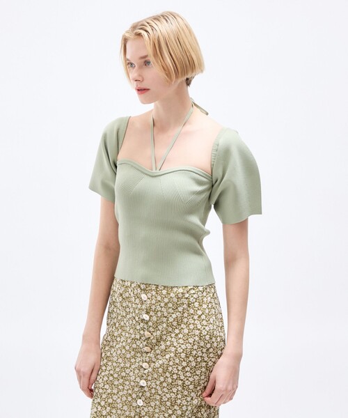 DEICY(デイシー)の「2wayバルーンスリーブニット(ニット/セーター・レディース・グリーン系その他/アイボリー/ブラック・FREE)」の19枚目の写真