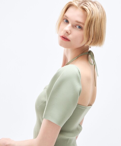 DEICY(デイシー)の「2wayバルーンスリーブニット(ニット/セーター・レディース・グリーン系その他/アイボリー/ブラック・FREE)」の20枚目の写真