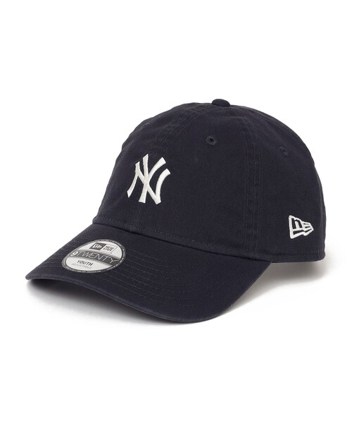 NEW ERA(ニューエラ)の「NEW ERA: MLB Youth 9TWENTY ベースボールキャップ<KIDS>(ハット・キッズ・ネイビー/ベージュ・ONE SIZE)」の1枚目の写真
