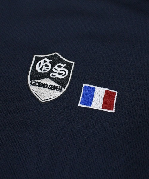 【セール】ポロシャツ ゴルフウェア 半袖 ワッペン刺繍 吸汗速乾ドライメッシュ メンズ（ゴルフグッズ）｜GIORNO SEVEN（ジョルノセブン）