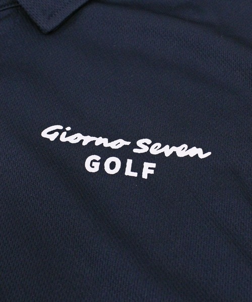【セール】ポロシャツ ゴルフウェア 半袖 ワッペン刺繍 吸汗速乾ドライメッシュ メンズ（ゴルフグッズ）｜GIORNO SEVEN（ジョルノセブン）