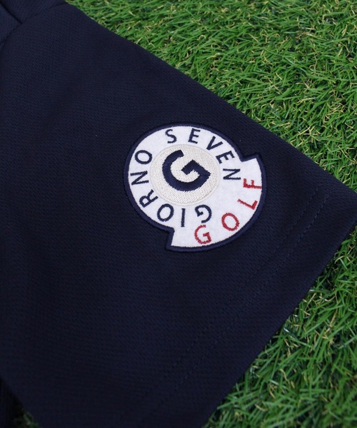 【セール】ポロシャツ ゴルフウェア 半袖 ワッペン刺繍 吸汗速乾ドライメッシュ メンズ（ゴルフグッズ）｜GIORNO SEVEN（ジョルノセブン）