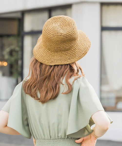 SMELLY(スメリー)の「ムジペーパーチューリップハット(ハット・レディース・ベージュ/アイボリー/ブラック・-)」の1枚目の写真