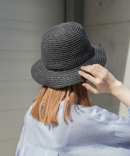 SMELLY(スメリー)の「ムジペーパーチューリップハット(ハット・レディース・ベージュ/アイボリー/ブラック・-)」の12枚目の写真