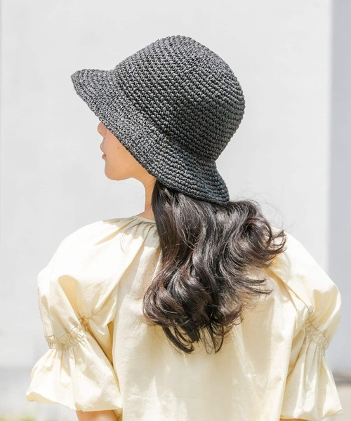 SMELLY(スメリー)の「ムジペーパーチューリップハット(ハット・レディース・ベージュ/アイボリー/ブラック・-)」の16枚目の写真