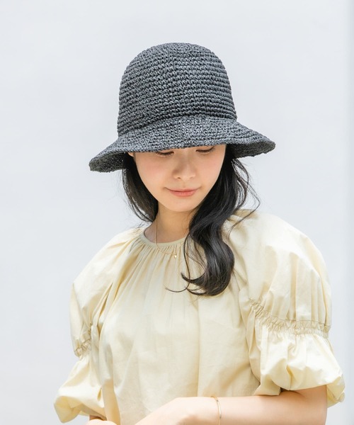 SMELLY(スメリー)の「ムジペーパーチューリップハット(ハット・レディース・ベージュ/アイボリー/ブラック・-)」の17枚目の写真