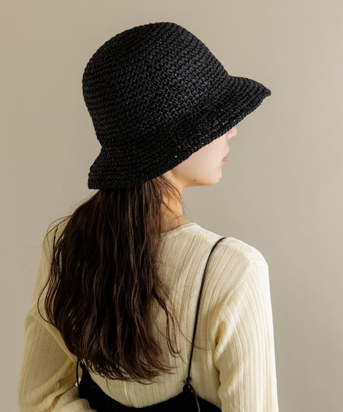 SMELLY(スメリー)の「ムジペーパーチューリップハット(ハット・レディース・ベージュ/アイボリー/ブラック・-)」の22枚目の写真