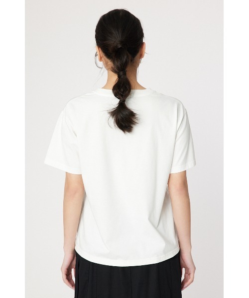 RODEO CROWNS WIDE BOWL(ロデオクラウンズワイドボウル)の「Be quiet Tシャツ(Tシャツ/カットソー・レディース・チャコールグレー/オフホワイト/レッド・FREE)」の11枚目の写真