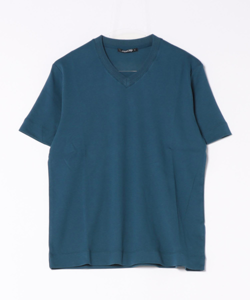 RATTLE TRAP（ラトルトラップ）の「シルケットスムースVネックTシャツ（Tシャツ/カットソー・メンズ・ブルー/ホワイト/ブラック・LL/M/L/S）」の10枚目の写真