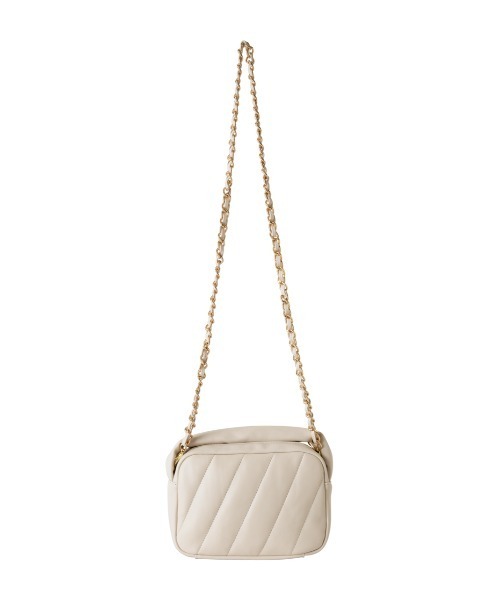 RUBY AND YOU（ルビーアンドユー）の「チェーンパフバッグ（ショルダーバッグ・レディース・アイボリー/ブラック・FREE）」の20枚目の写真