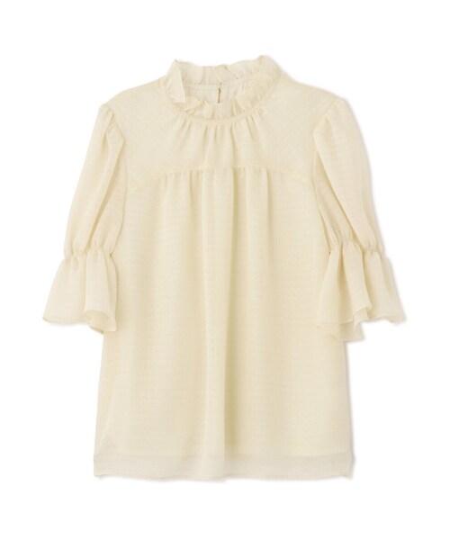 PROPORTION BODY DRESSING（プロポーションボディドレッシング）の「シアーチェックシャーリングブラウス / 1214110417（シャツ/ブラウス・レディース・ブラック/ホワイト/イエロー・SMALL/MEDIUM）」の16枚目の写真