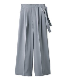 ダブルベルトワイドパンツ