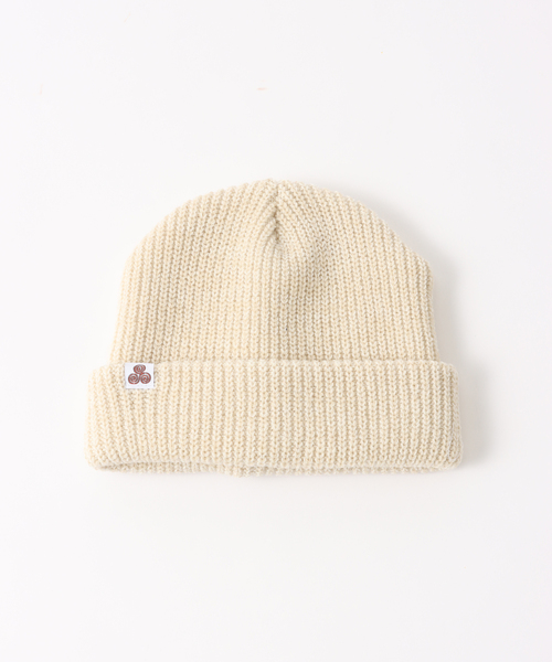 SAYHELLO(セイハロー)の「【SAYHELLO / セイハロー】Effective Knited Cap(ニットキャップ/ビーニー・メンズ・ブラック/ホワイト系その他・FREE)」の2枚目の写真