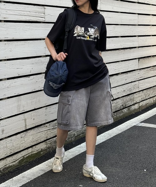 LMCの「【UNISEX】LMC／PLAYING CAT T  2114125（Tシャツ/カットソー・レディース・ブラック/ホワイト/ブルー・SMALL/MEDIUM/LARGE）」の4枚目の写真