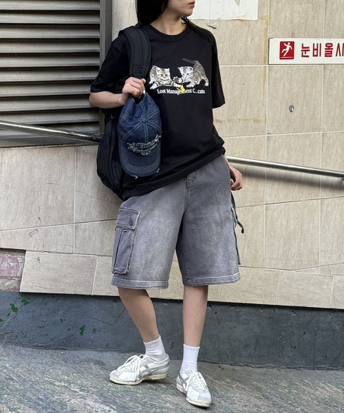 LMCの「【UNISEX】LMC／PLAYING CAT T  2114125（Tシャツ/カットソー・レディース・ブラック/ホワイト/ブルー・SMALL/MEDIUM/LARGE）」の5枚目の写真