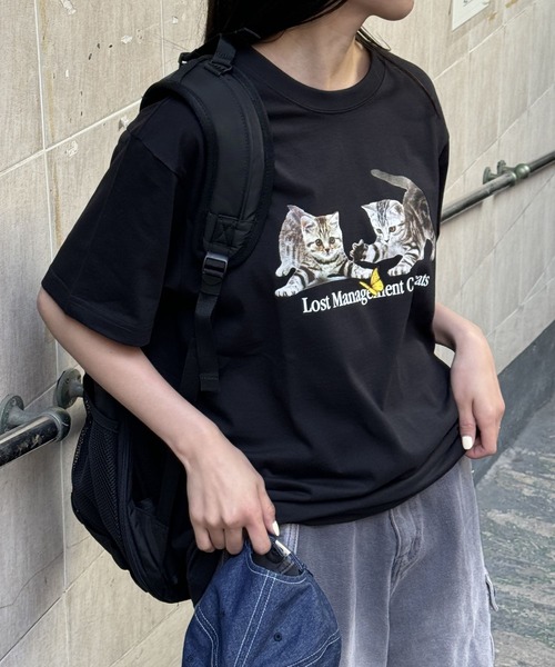 LMCの「【UNISEX】LMC／PLAYING CAT T  2114125（Tシャツ/カットソー・レディース・ブラック/ホワイト/ブルー・SMALL/MEDIUM/LARGE）」の8枚目の写真