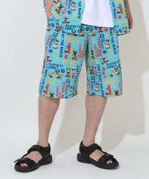 Disney | 親子お揃い ディズニー 総柄リゾートハーフパンツ 9493A(トップス別売)(その他パンツ)
