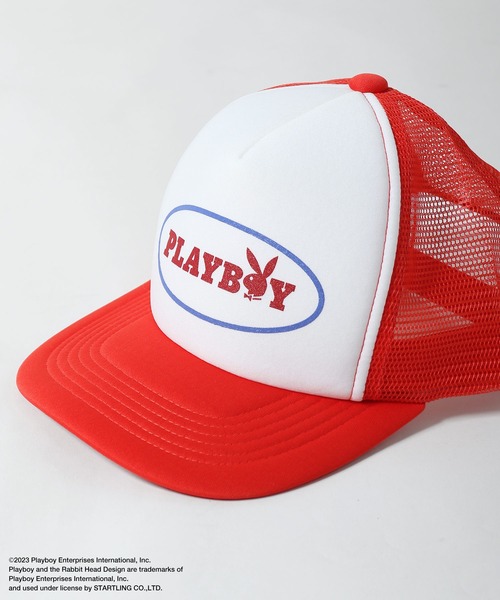 PLAYBOY（プレイボーイ）の「【PLAYBOY】×【SEQUENZ】ロゴメッシュキャップ（キャップ・メンズ・ブラック/レッド/ブラウン・FREE）」の19枚目の写真