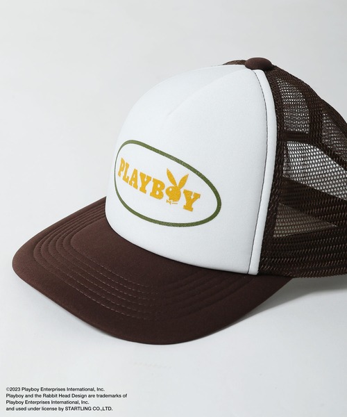 PLAYBOY メッシュキャップ　総柄 Amazon | [プレイボーイ] メッシュキャップ スパンコール