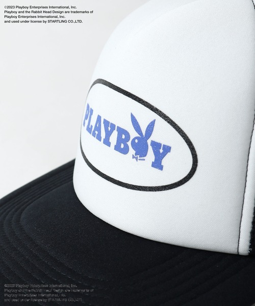 PLAYBOY（プレイボーイ）の「【PLAYBOY】×【SEQUENZ】ロゴメッシュキャップ（キャップ・メンズ・ブラック/レッド/ブラウン・FREE）」の5枚目の写真