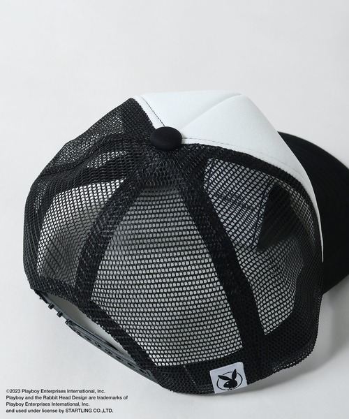 PLAYBOY（プレイボーイ）の「【PLAYBOY】×【SEQUENZ】ロゴメッシュキャップ（キャップ・メンズ・ブラック/レッド/ブラウン・FREE）」の9枚目の写真