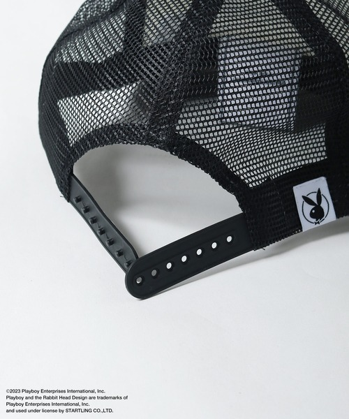 PLAYBOY（プレイボーイ）の「【PLAYBOY】×【SEQUENZ】ロゴメッシュキャップ（キャップ・メンズ・ブラック/レッド/ブラウン・FREE）」の10枚目の写真