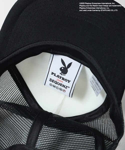 PLAYBOY（プレイボーイ）の「【PLAYBOY】×【SEQUENZ】ロゴメッシュキャップ（キャップ・メンズ・ブラック/レッド/ブラウン・FREE）」の11枚目の写真