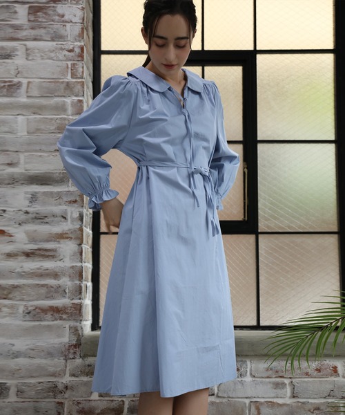 aimoha（アイモハ）の「無地ワンピース（ワンピース・レディース・ブルー/レッド・SMALL/MEDIUM/LARGE）」の2枚目の写真
