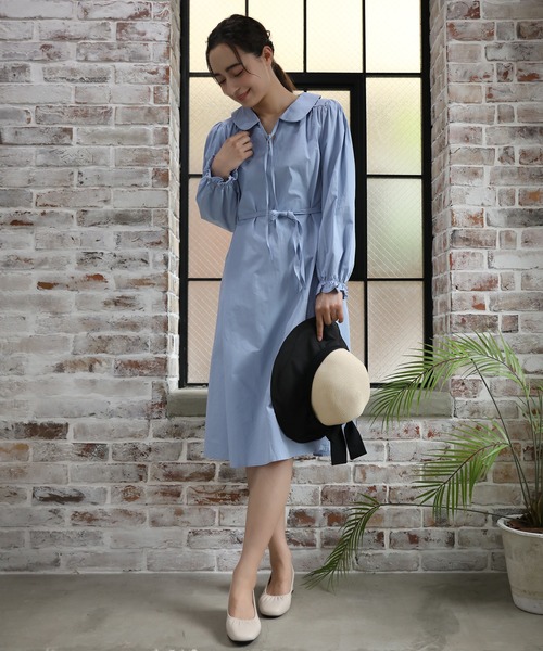 aimoha（アイモハ）の「無地ワンピース（ワンピース・レディース・ブルー/レッド・SMALL/MEDIUM/LARGE）」の6枚目の写真