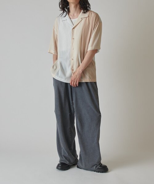 Lui's（ルイス）の「スノーウォッシュイージーワイドパンツ（その他パンツ・メンズ・グレー/ブラック・S/M）」の3枚目の写真