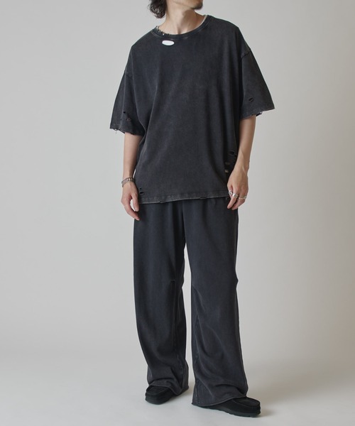 Lui's（ルイス）の「スノーウォッシュイージーワイドパンツ（その他パンツ・メンズ・グレー/ブラック・S/M）」の17枚目の写真