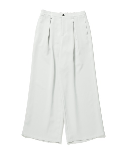 JUNRED（ジュンレッド）の「【 セットアップ対応 】ステッチワークボックスプリーツワイドパンツ（スラックス・メンズ・ブラック/オリーブ/ライトグレー・L/M/S）」の14枚目の写真
