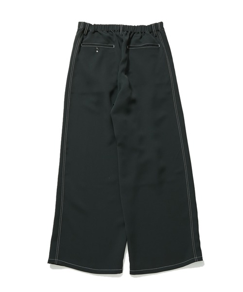 JUNRED（ジュンレッド）の「【 セットアップ対応 】ステッチワークボックスプリーツワイドパンツ（スラックス・メンズ・ブラック/オリーブ/ライトグレー・L/M/S）」の11枚目の写真