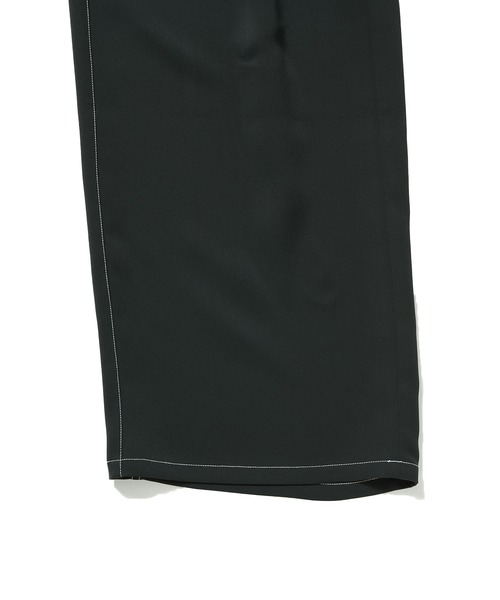 JUNRED（ジュンレッド）の「【 セットアップ対応 】ステッチワークボックスプリーツワイドパンツ（スラックス・メンズ・ブラック/オリーブ/ライトグレー・L/M/S）」の7枚目の写真