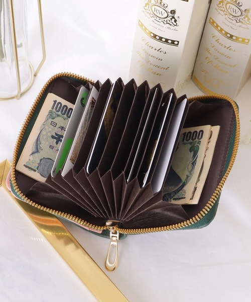Lace Ladies(レースレディース)の「フラワー キルティング 二つ折り ラウンドファスナー 財布(財布・レディース・ブラック/ライトピンク/ブルーグレー/グリーン/チェリーピンク・FREE)」の14枚目の写真