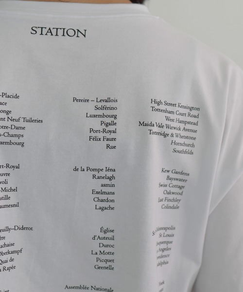  hellam（へラム）の「STATIONバックロゴオーバーサイズT（Tシャツ/カットソー・レディース・オフホワイト/スミクロ/ブラック・FREE）」の13枚目の写真
