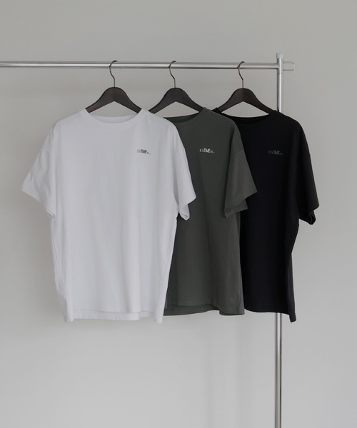  hellam（へラム）の「STATIONバックロゴオーバーサイズT（Tシャツ/カットソー・レディース・オフホワイト/スミクロ/ブラック・FREE）」の18枚目の写真