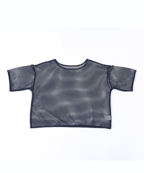 kOhAKU（コハク）の「『メッシュTシャツ×チェック柄切替タンクワンピースセット』（ワンピース・レディース・ブラック・2/1）」の13枚目の写真