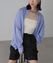 FREE'S MART | ◇シアーストライプオーバーシャツ(シャツ/ブラウス)