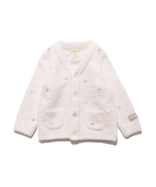 gelato pique(ジェラートピケ)の「【BABY】ベビモコドットカーディガン(ルームウェア/パジャマ・キッズ・ピンク/オフホワイト・80/70)」の11枚目の写真