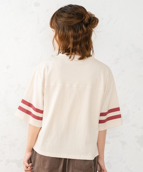 eLur（エラー）の「フットボールT（Tシャツ/カットソー・レディース・ブラック/レッド・FREE）」の22枚目の写真