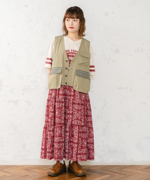 eLur（エラー）の「フットボールT（Tシャツ/カットソー・レディース・ブラック/レッド・FREE）」の20枚目の写真