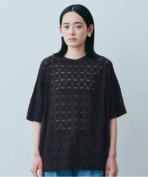 ＭＥＤＥ１９Ｆ　レース遣いのコンビＴシャツ