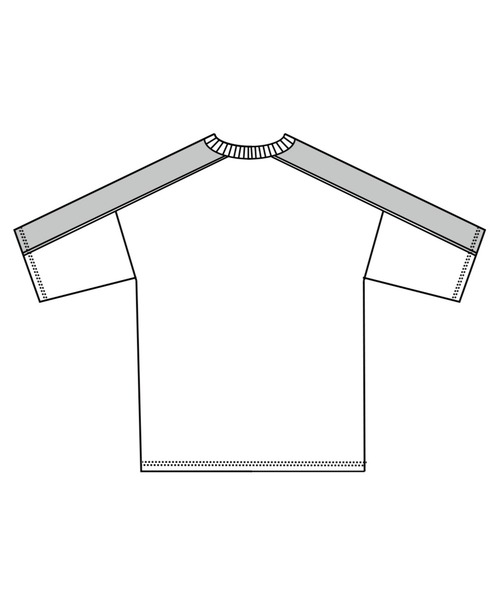 MEDE19F(メデジュウキュウ)の「MEDE19F レース遣いのコンビTシャツ(Tシャツ/カットソー・レディース・ブラック/ベージュ/ホワイト・MEDIUM/LARGE/XX-LARGE/X-LARGE)」の22枚目の写真