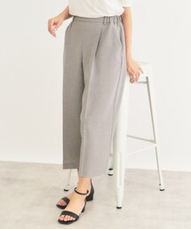 index | リネンタッチ ガウチョパンツ/セットアップ対応【防シワ/吸水速乾/イージーアイロン/洗濯機洗い可】(その他パンツ)