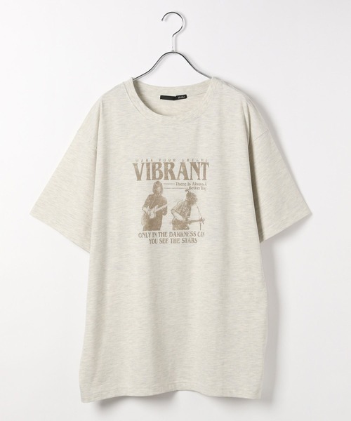 Heather（ヘザー）の「ビンテージBIGTEE　137508（Tシャツ/カットソー・レディース・チャコールグレー/オートミール/グレー・FREE）」の3枚目の写真