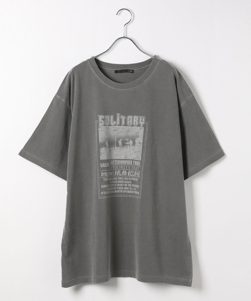 Heather（ヘザー）の「ビンテージBIGTEE　137508（Tシャツ/カットソー・レディース・チャコールグレー/オートミール/グレー・FREE）」の5枚目の写真